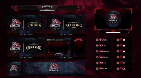 I Will Design A Professional Twitch Overlay And Stream Package Fiverrbox