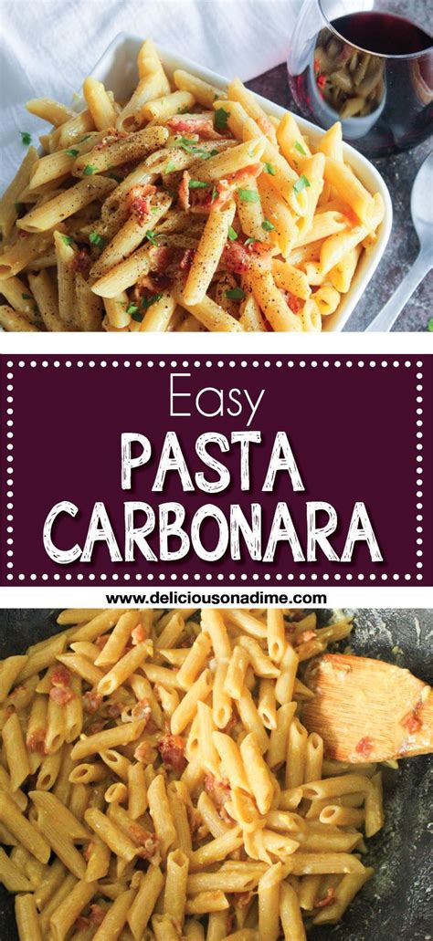 Green onions, diced 6 slices bacon. Easy Pasta Carbonara | Recipe | Perfect pasta recipe ...