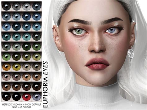 Pralinesims Euphoria Eyes N149 Non Default Heterochromia Makeup Cc