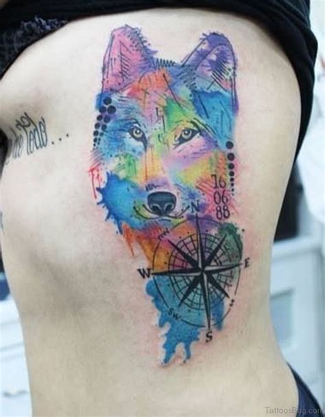 21 Fantastic Wolf Tattoos On Rib
