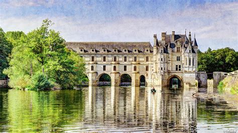 Chenonceau From The East Short Vintage Photograph By Weston