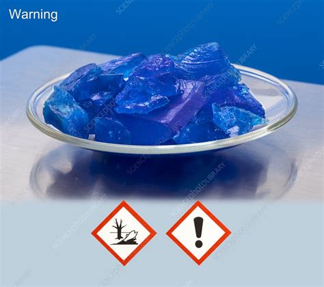 Copper Ii Sulphate With Hazard Pictograms Stock Image C0491237