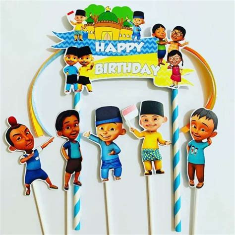 Jual Upin Ipin Topper Cake Birthdayhiasan Kue Ulang Tahun Di Seller