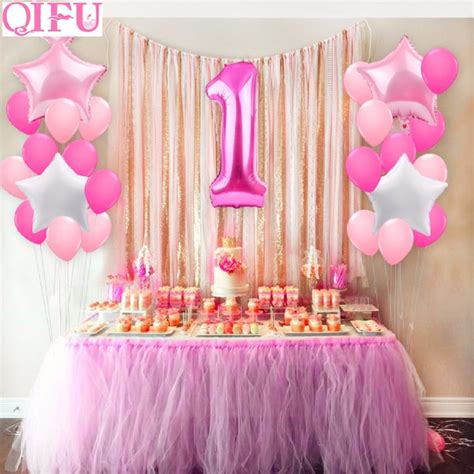 Shop target for first birthday ideas and supplies at great prices. QIFU 25pcs One Year Old 1st birthday Balloons Girl Baby ...