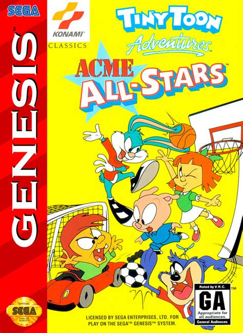 Tiny Toon Adventures Acme All Stars Sega Genesis Pre Owned Jandl