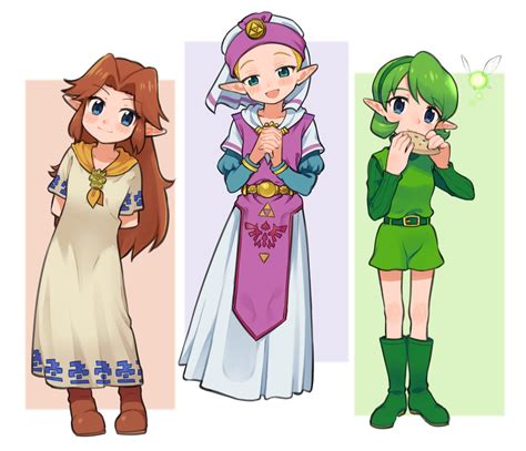 Malon Zelda And Saria The Legend Of Zelda Ocarina Of Time R