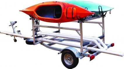 North Woods Sport Trailers Hobie Tandem Island Storage Kayaks Bikes Mast Tube Paddling