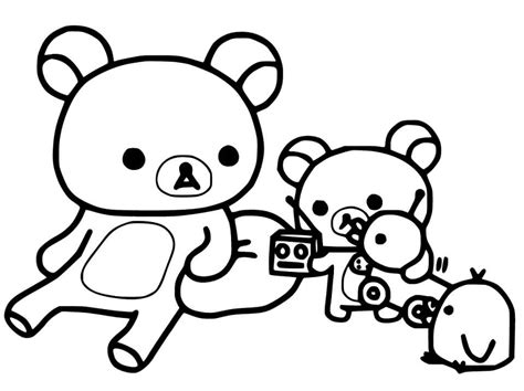 Rilakkuma Coloring Pages Free Printable Coloring Pages For Kids