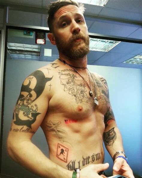 Tom Hardy S New Tattoo Most Beautiful Man Gorgeous Men Beautiful People Lovely Bae
