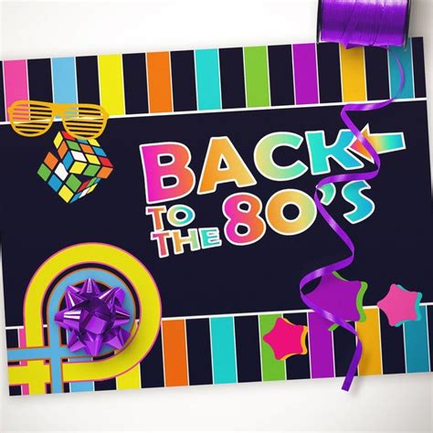 5 Ideas For A Great 80s Party And Free Party Printables 80s Party