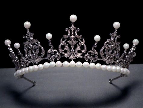 My Kent Diamond And Pearl Festoon Tiara British Crown Jewels Royal