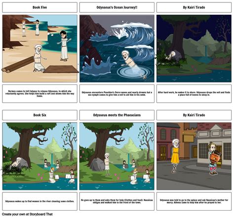 The Odyssey Book 5 And 6 Storyboard By D8cc7164