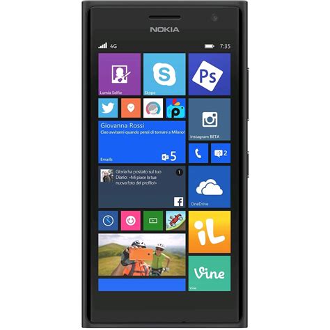 Nokia Lumia 735 1gb 8gb Black Quad Core 47 Screen Windows 8 4g Lte