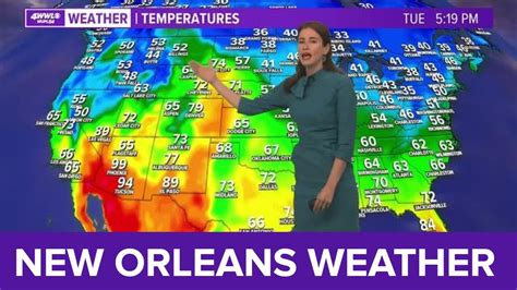 New Orleans Weather Temperatures Rising Through The Week Youtube