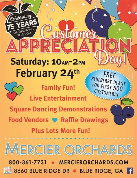 Customer Appreciation Day Is Tomorrow Sat 224 Mercier Orchards Online