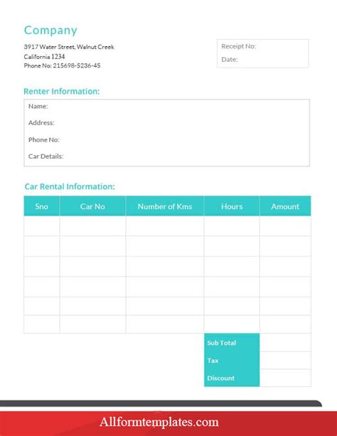 Free Printable Invoice Receipts Templates All Form Templates