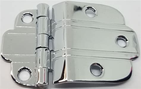 See size & color options. POLISHED NICKEL Chrome 3/8" OFFSET MOUNT Art Deco Cabinet Hinge line Modern Contemporary hoosier ...