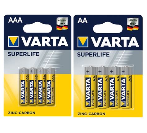 Batterie Varta Aa Batteria Stilo Ministilo Aaa Pile Superlife