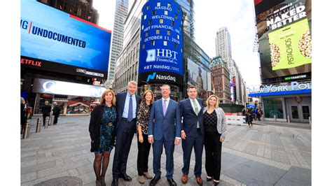 Hbt Financial Inc Rings The Opening Bell In Celebration Of Its Ipo
