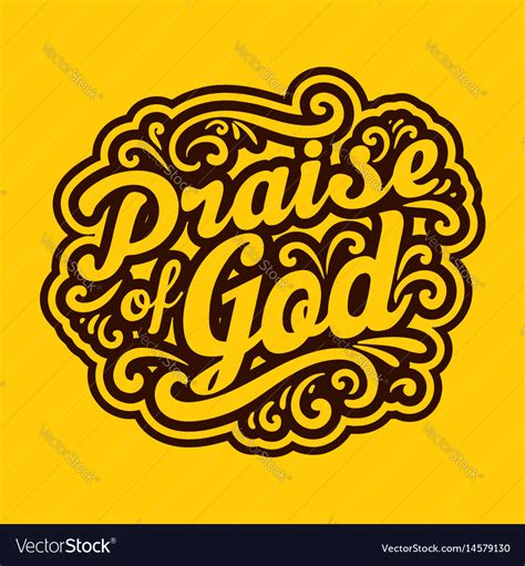 Christian Biblical Typography Royalty Free Vector Image