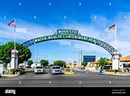 The Modesto Arch in Modesto California USA Stock Photo - Alamy