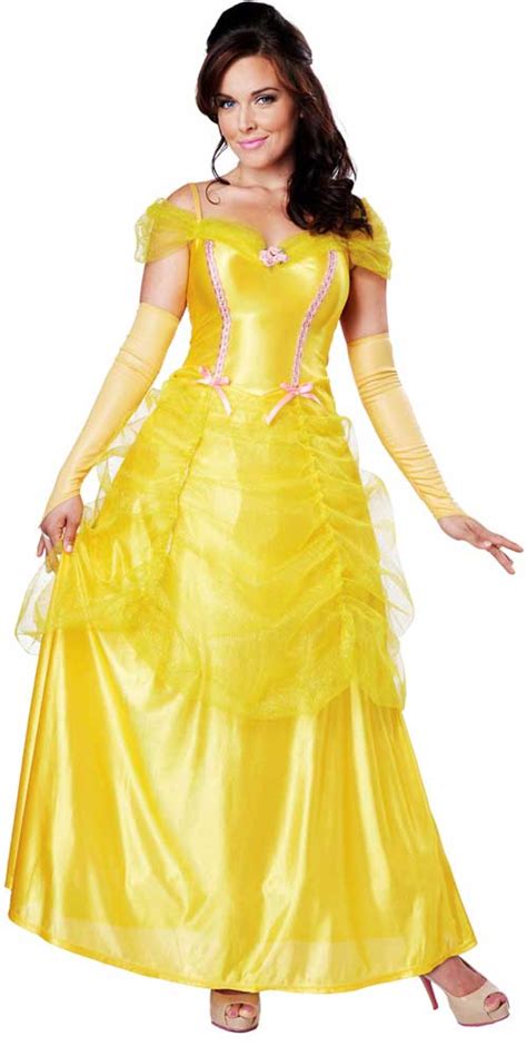 Classic Beauty Storybook Princess Belle Halloween Costume Outfit Adult