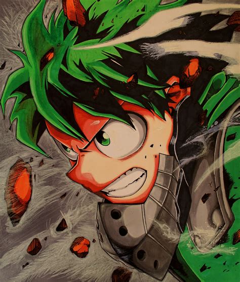 How To Draw Izuku Midoriya From My Hero Academia Easy