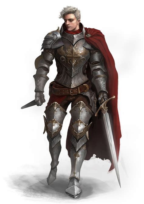 Knight Seok Jae Jang Fantasy Armor Knight Concept Art Characters