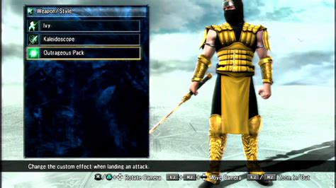 Soul Calibur 5 Mortal Kombat Scorpion Character Creation Youtube