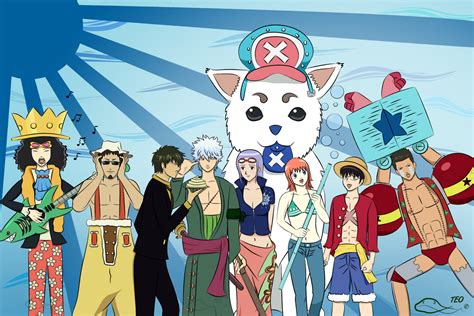 Gintama Meets One Piece By The Emerald Otter On Deviantart