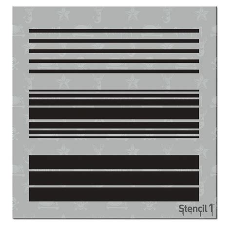 Stencil1 Various Stripes Small Repeat Pattern Stencil S1 PAS Stris