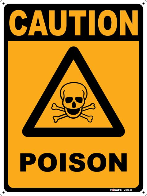 Caution Poison Sign Westland Workgear