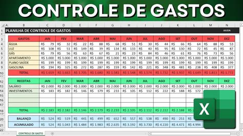 Exemplo De Planilha De Gastos Mensais No Excel Varios Exemplos Images