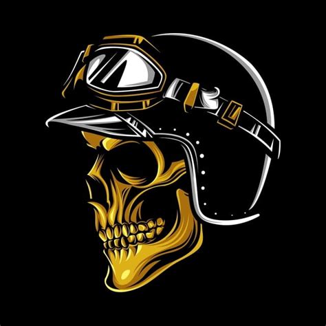 Skull Rider Vector Hd Png Images Skull Rider Skull Motorcycle