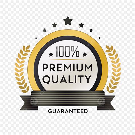 High Quality Png Transparent Golden High Quality Badge Sticker Badge