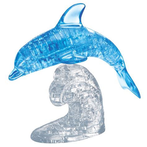 bepuzzled 3d crystal puzzle dolphin 95 pcs