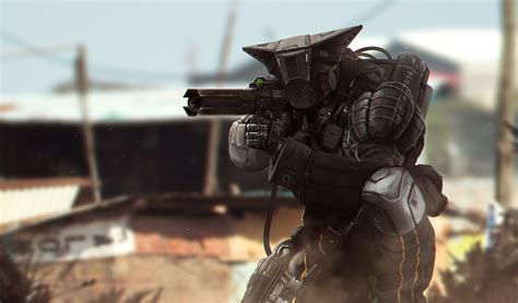 Wallpaper Futuristic Artwork Soldier Military Army Marksman