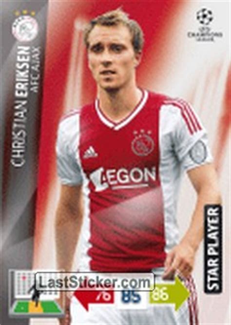 Christian eriksen believes ajax could spring a surprise and qualify for the knockout round of the champions league. Card 6: Christian Eriksen - Panini UEFA Champions League ...