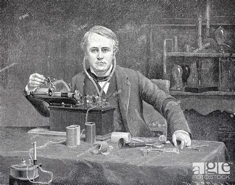 Thomas Alva Edison 1847 1931 American Inventor 1890 Historical