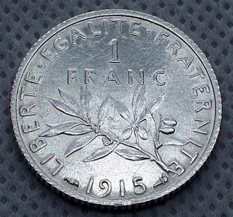 1 Franc 1915 France Silver Coin Republique FranÇaise Etsy Uk