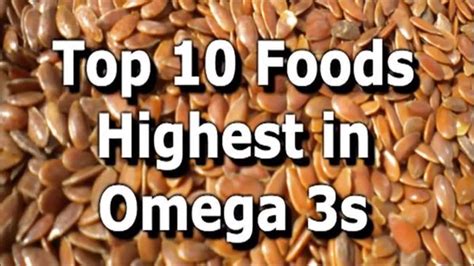 Maybe you would like to learn more about one of these? Omega 3 Rich Foods: Top 10 Foods High in Omega 3 Fatty ...