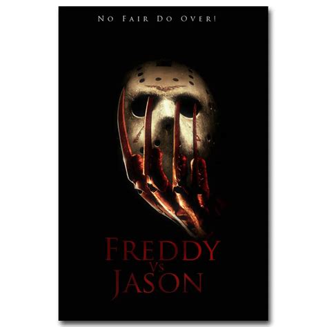 Freddy Vs Jason Art Silk Poster Print 13x20 24x36 Inch Classic Horror