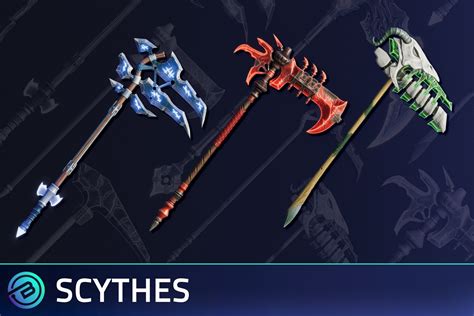 Stylized Scythes Rpg Weapons 3d Weapons Unity Asset Store