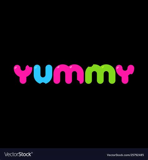 Yummy Logo Template Royalty Free Vector Image Vectorstock