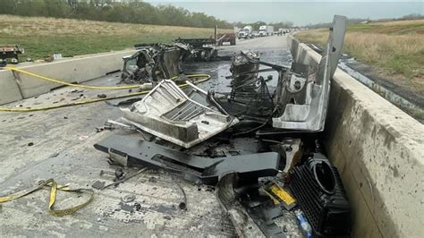 Traffic Crash 1 Hospitalized After Fiery I 10 Crash In Waller County