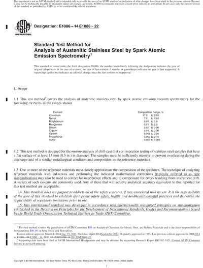 astm e red standard test method for analysis of austenitic 43152 hot sex picture