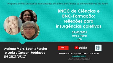 Bncc De Ciências E Bnc Formação Reflexões Para Insurgências Coletivas