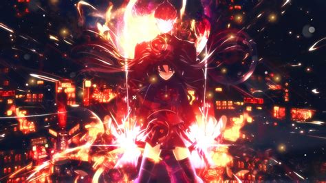 Fatestay Night Unlimited Blade Works Tohsaka Rin Anime Fatestay