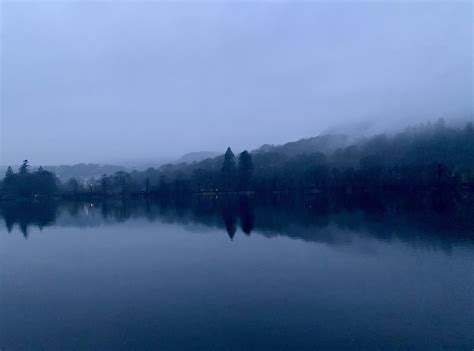 A Foggy Evening In Lake District National Park Oc 1920x1080 Lake