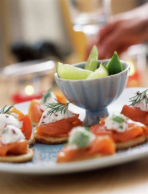 Smoked Salmon And Fresh Goats Cheese Appetizers Photograph By Bagros